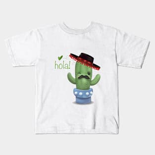 Hola cactus! Kids T-Shirt